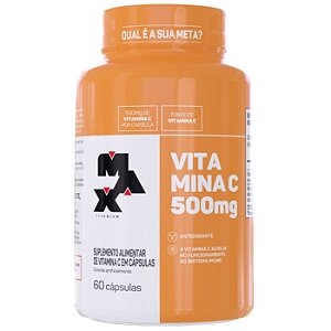 Vitamina C 500Mg Pote 60 Caps Max Titanium
