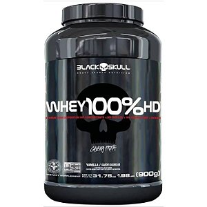 Whey 100% Hd Baunilha 900G Black Skull