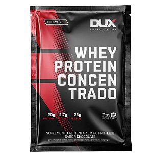 Whey Protein Concentrado Sache 30G Chocolate Dux Ntrition