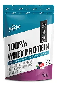 100% Whey Protein Refil 900G - Iogurt C/ Frutas Vermelhas Shark Pro