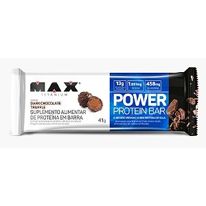 Power Protein Bar Dark Chocolate Truffle 41G Max Titanium