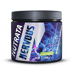 Nervous Pre Workout Sabor Maca Verde 300G - Nutrata