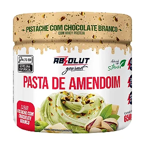 Pasta Amendoim Pistache Chocolate Branco 650G Absolut Nutrition
