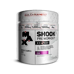 Shook Pre-Workout Linha Rafael Brandão 300G Uva - Max Titanium