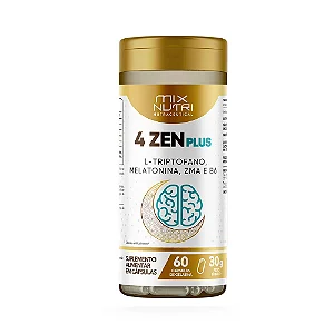 4 Zen Triptofano, Zinco E B6 60 Caps Mix Nutri Nutraceutical