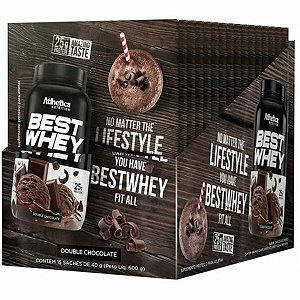 Best Whey Double Chocolate 40G  Display C/15Uni Athletica