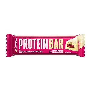 Protein Bar  Chocolate Branco Com Morango 55G Bodyaction