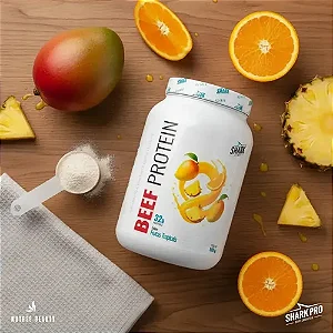 Whey Beef Protein Frutas Tropicais - 900G Shark Pro