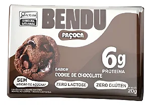 Paçoca Whey Cookies de Chocolate 20g – Bendu