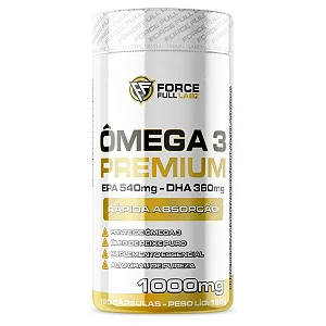 Ômega 3 Premium EPA 540mg DHA 360mg – 120 cápsulas – Force Full Labz