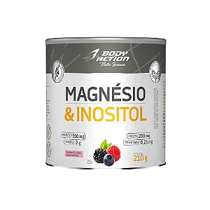 Magnésio & Inositol 210g Sabor Frutas Vermelhas – BodyAction