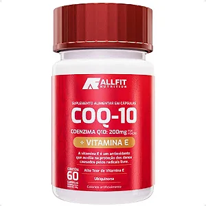 Coenzima Q10 + Vitamina E 60 Cápsulas – Allfit Nutrition
