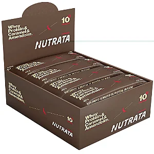 Barra Proteica Reserva Dark Caramelo e Amendoim 45g Display com 12 Unidades – Nutrata