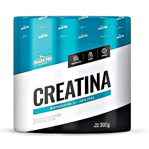 Creatina Monohidratada Pura 300g Combo com 6 Unidades – Shark Pro