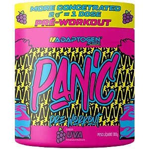 Panic Pre-Workout Uva 300g Combo com 6 Unidades – Adaptogen
