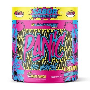Panic Pre Workout Fruit Punch 300g Combo com 6 Unidades – Adaptogen