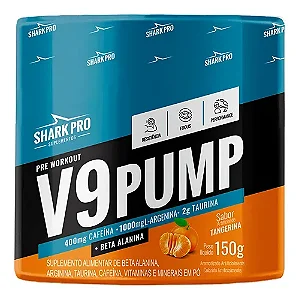 V9 Pump Pré-Treino 150g Tangerina Combo com 6 Unidades – Shark Pro
