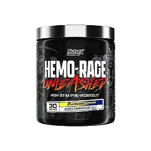 Hemo Rage Unleashed 180g Blueberry Lemonade Combo com 6 Unidades – Nutrex