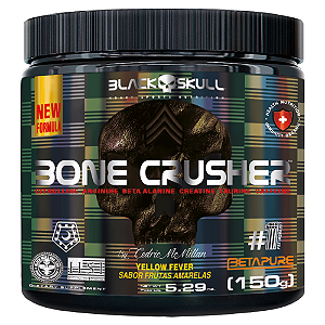 Bone Crusher Yellow Fever 150g Combo com 6 Unidades – Black Skull