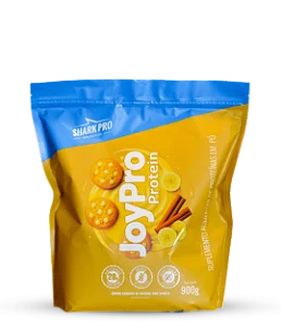 Whey Protein Joypro Pouch 900g Bol Banana com Canela – Shark Pro