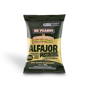 ALFAJOR PISTACHE COM COBERTURA BRANCA 35G DR PEANUT