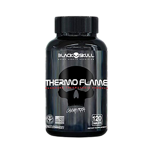 THERMO FLAME 120 TABLETES COMBO COM 6UN BLACK SKULL