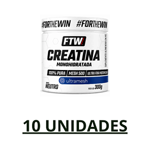 Combo 10 unidades - Creatina Ultramesh Pote 300g Ftw