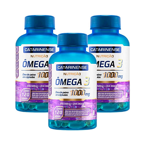 Kit Omega 3 1000mg 300 cps Laboratorio Catarinense