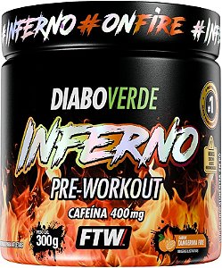 Diabo Verde Pre Workout Inferno 300g Tangerina Fire Ftw