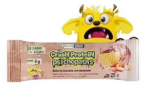 Crash Protein Psichopats  Bar 25g Chocolate Com Amendoim Demons Lab