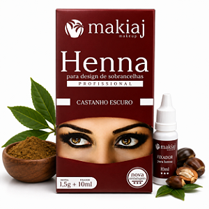 Henna Castanho Preto Makiaj