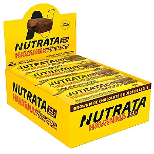 Whey Grego Bar 40g Havanna Display Com 12un Nutrata - Doce De Leite Com Brownie