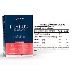 Hialux Acido Hialuronico 60 Caps Lauton Nutrition