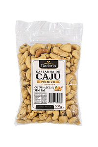Castanha de Caju SW1 Torrada Sem Sal Pacote de 500g Emporio Dadario