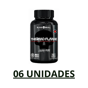 Combo 06 unidades - Thermo Flame 60 Capsulas - Black Skull