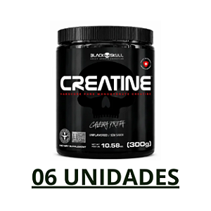 Combo - 6 Creatina 300g Black Skull