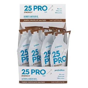 Gel 25 Pro Energy Sache 40g Display Com 10un Probiotica - Chocolate Maltado