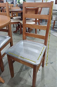 Conjunto mesa 90 x 90 - Tipo madeira redonda NR
