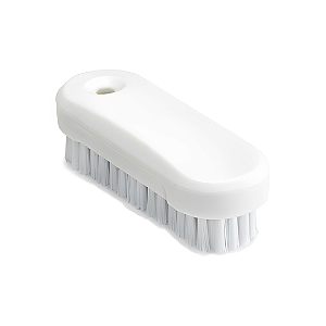 Escova para higienização de unhas e mãos com cerdas de PBT - Branca