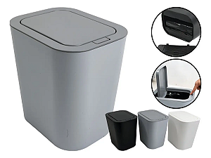 Lixeira 12L com Tampa Click – Branca