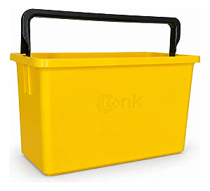 Balde 6L com Alça Reforçada para Limpeza Geral - Amarelo