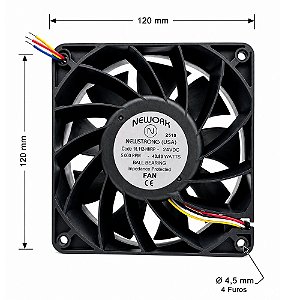 MICRO VENTILADOR 120X120X38 24VDC 16.112 HHR NEWORK