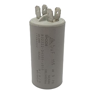 CAPACITOR PPM 5UF 380/400VCA 5% B32322-04505-J010 FAST-ON EPCOS
