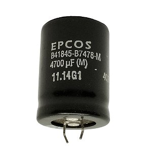 CAPACITOR SNAP-IN 4700UF 63V B41821-F8478-M 25X35MM EPCOS