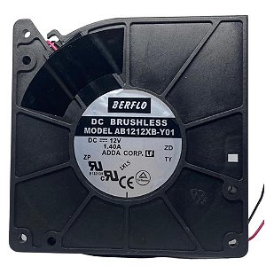 VENTILADOR EXAUSTOR BLOWER 120X120X32MM 12V AB1212XB-Y01 ROLAMENTO DUPLO