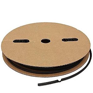ESPAGUETE TUBO ISOLANTE TERMO RETRÁTIL 3MM PRETO