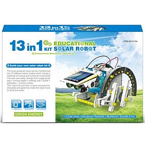 KIT MONTAGEM ROBO SOLAR 14X1 INICIANTE EDUCACIONAL ROBÓTICA
