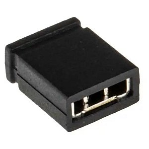 JUMPER SEM ABA PRETO 2,54MM