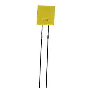 LED RETANGULAR 2X5X7 DIFUSO AMARELO