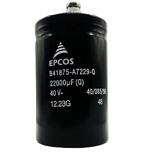 CAPACITOR  GIGA-ELCO 22.000UF 40V B41875A7229Q 50X80MM EPCOS